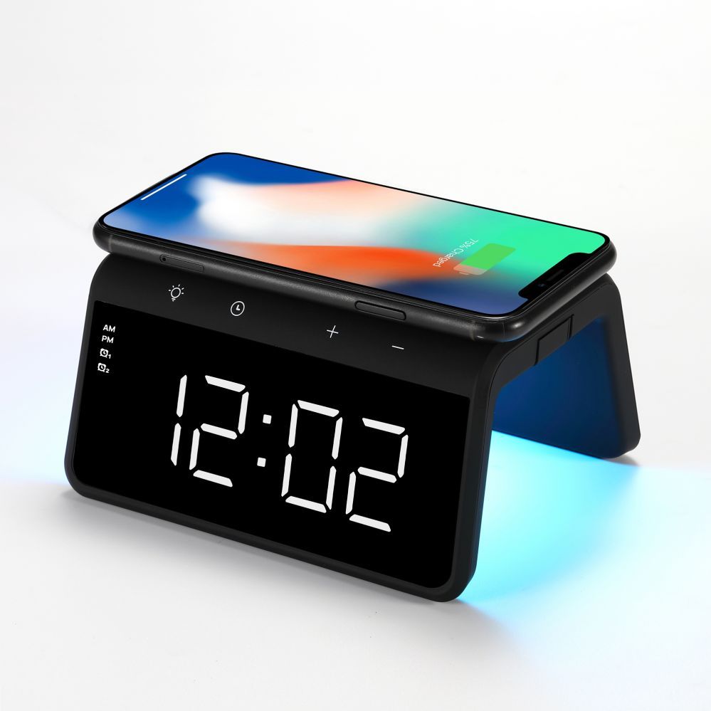 Wireless charger Evelatus Evelatus Wireless Charging Clock WCC01BK Black
