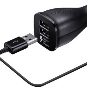 Autolaadijad Samsung  Car Fast Charger 2x MicroUSB 2A Black