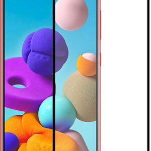 Aizsargstikls iLike Samsung Samsung A21s 2.5D Black Frame Full Glue