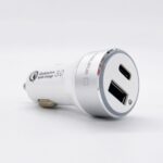 Automobiliniai įkrovikliai Evelatus - Evelatus Quick Car Charger QCC03, QCC03WH White