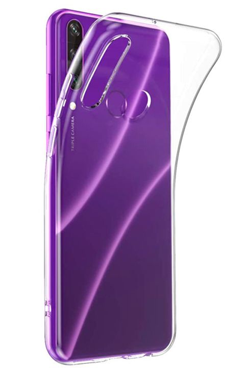 Back panel cover Evelatus Huawei Y6P Clear Silicone Case 1.5mm TPU Transparent