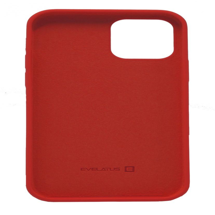 Back panel cover Evelatus Apple iPhone 12/12 Pro Nano Silicone Case Soft Touch TPU Red