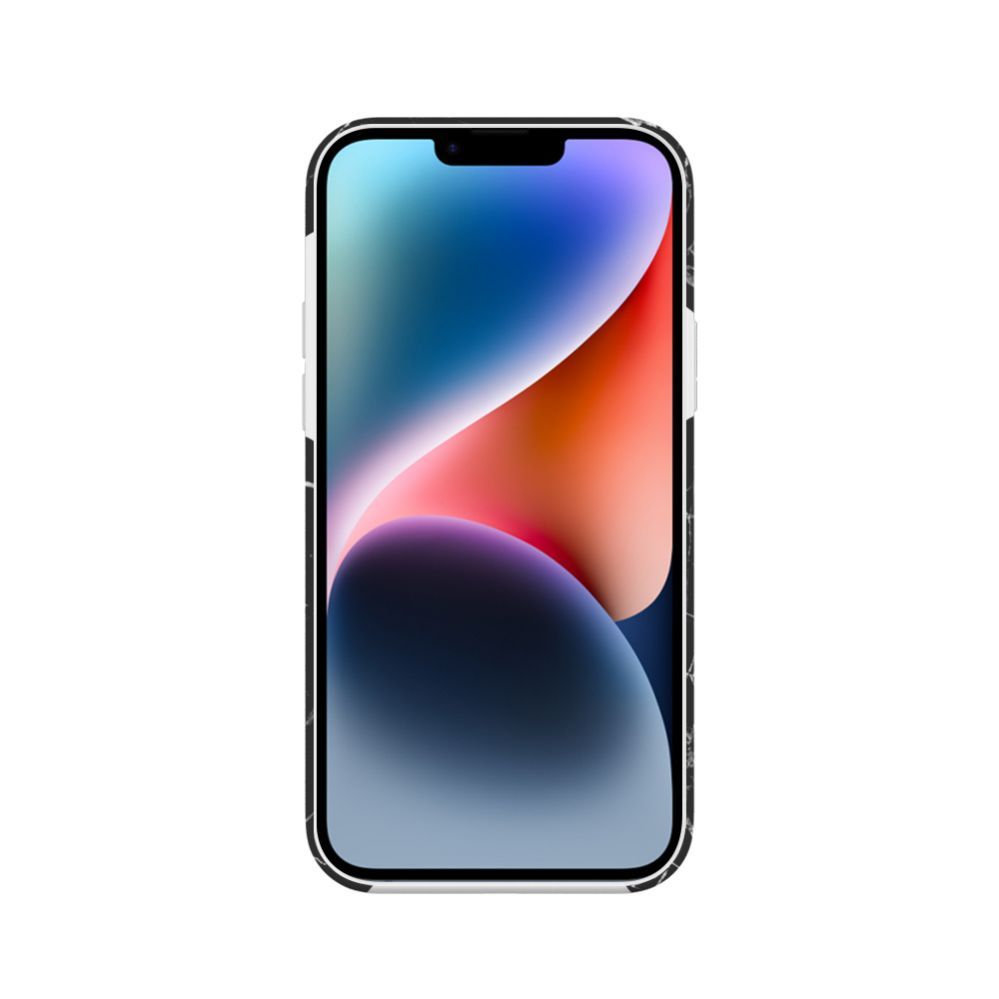 Back panel cover Evelatus Apple iPhone 14 Premium Silicone case Customized Print Black