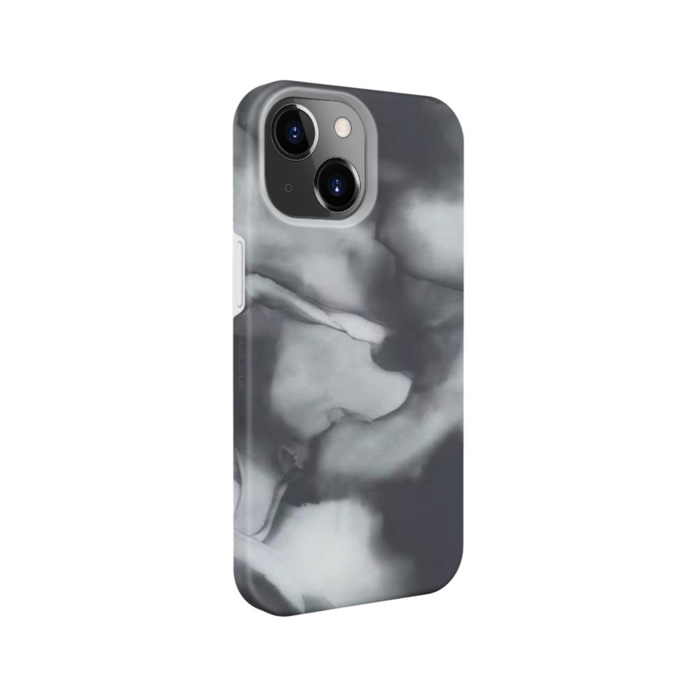 Back panel cover Evelatus Apple iPhone 14 Premium Silicone case Customized Print Gray