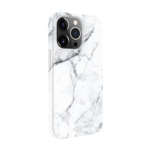 Aizmugurējais vāciņš Evelatus Apple iPhone 14 Pro Premium Silicone case Customized Print Marble White