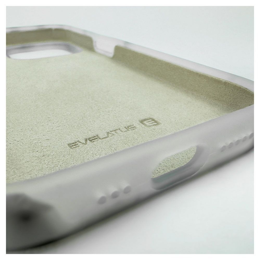 Back panel cover Evelatus Apple iPhone 14 Pro Premium Silicone case Customized Print Marble White