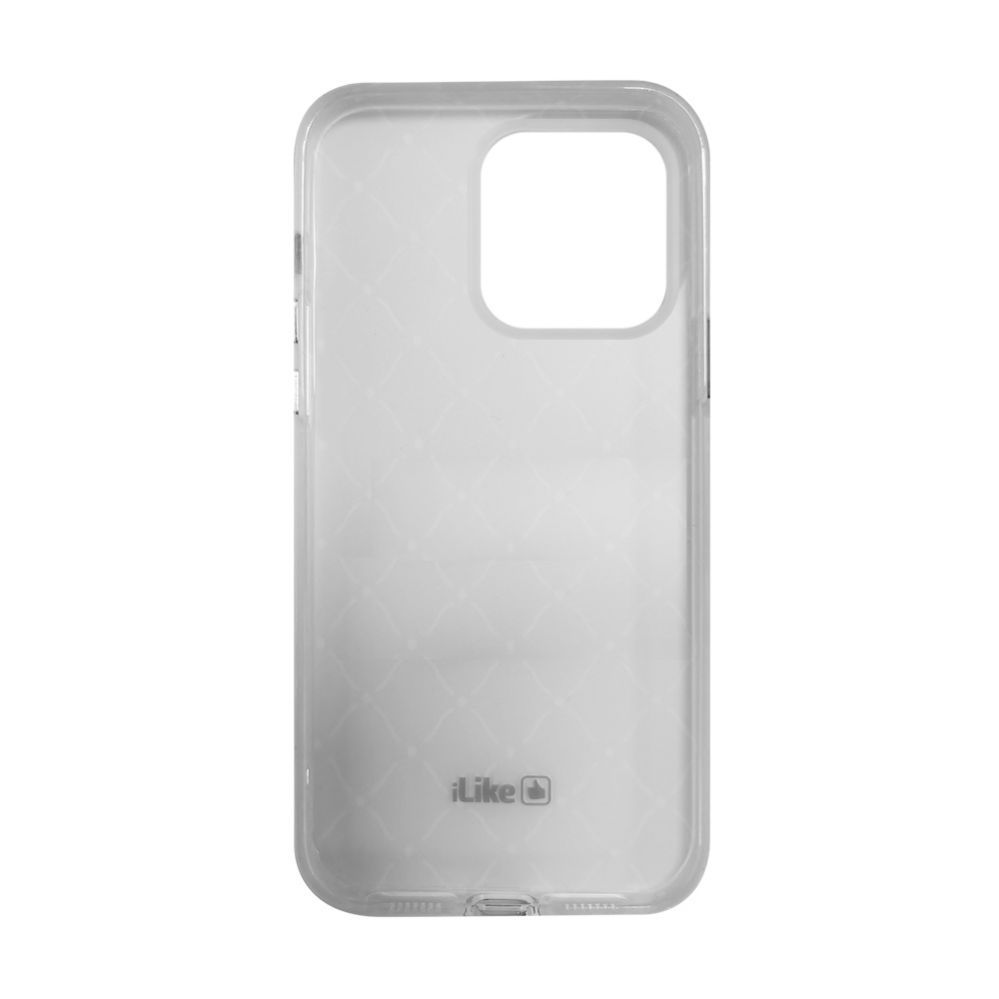 Back panel cover iLike Apple iPhone 14 Pro Max Cover Prowhite Customized Print Design Gray