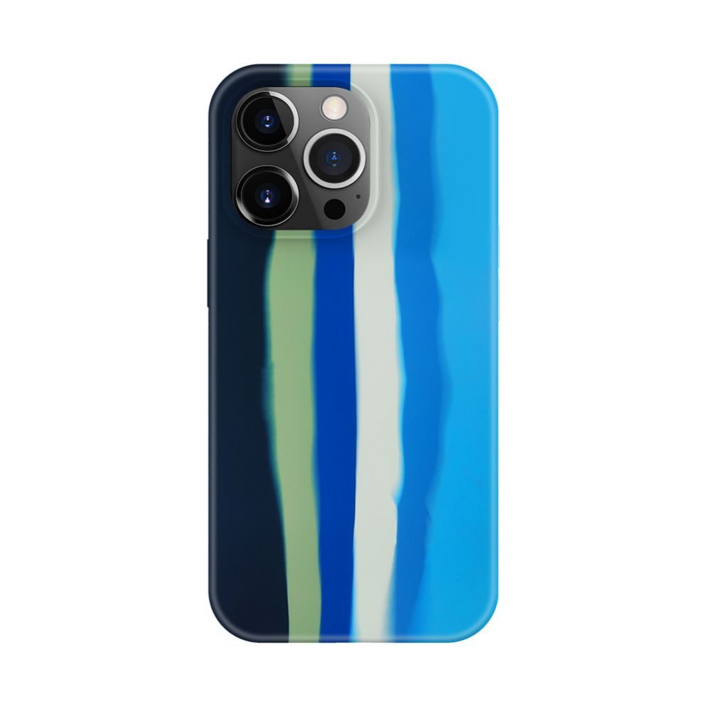Back panel cover Evelatus Apple iPhone 13 Pro Max Silicone case Multi-Colored Blue