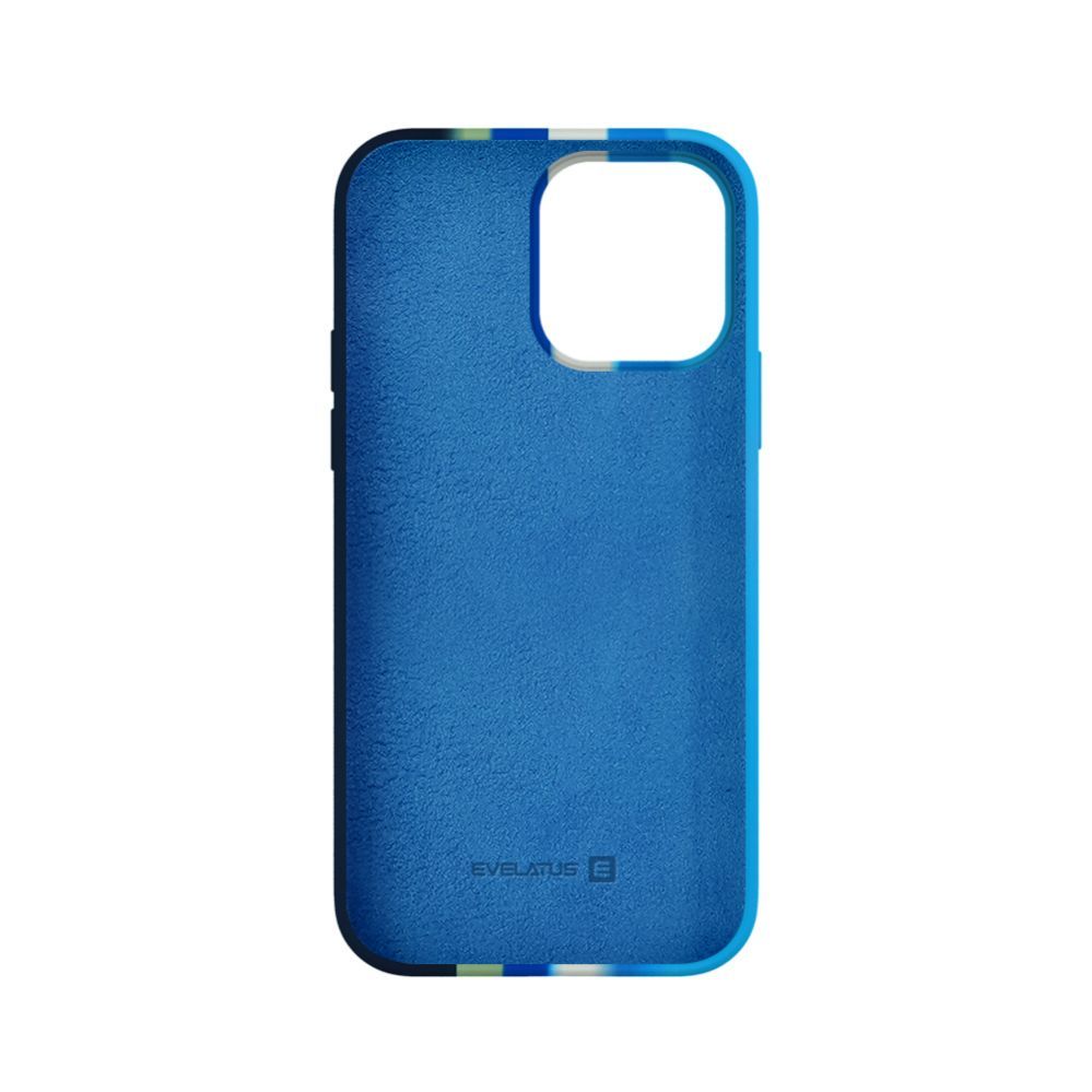 Back panel cover Evelatus Apple iPhone 13 Pro Max Silicone case Multi-Colored Blue