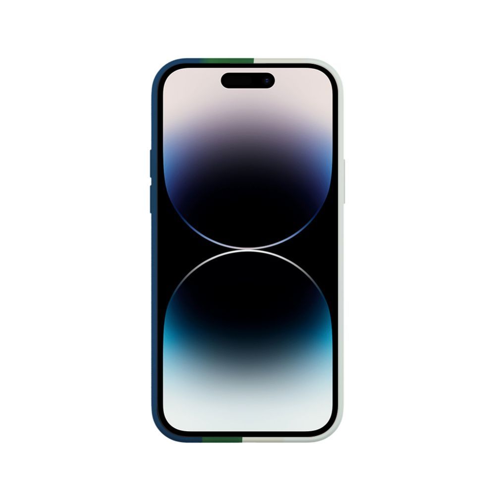 Back panel cover Evelatus Apple iPhone 14 Pro Max Silicone case Multi-Colored Green