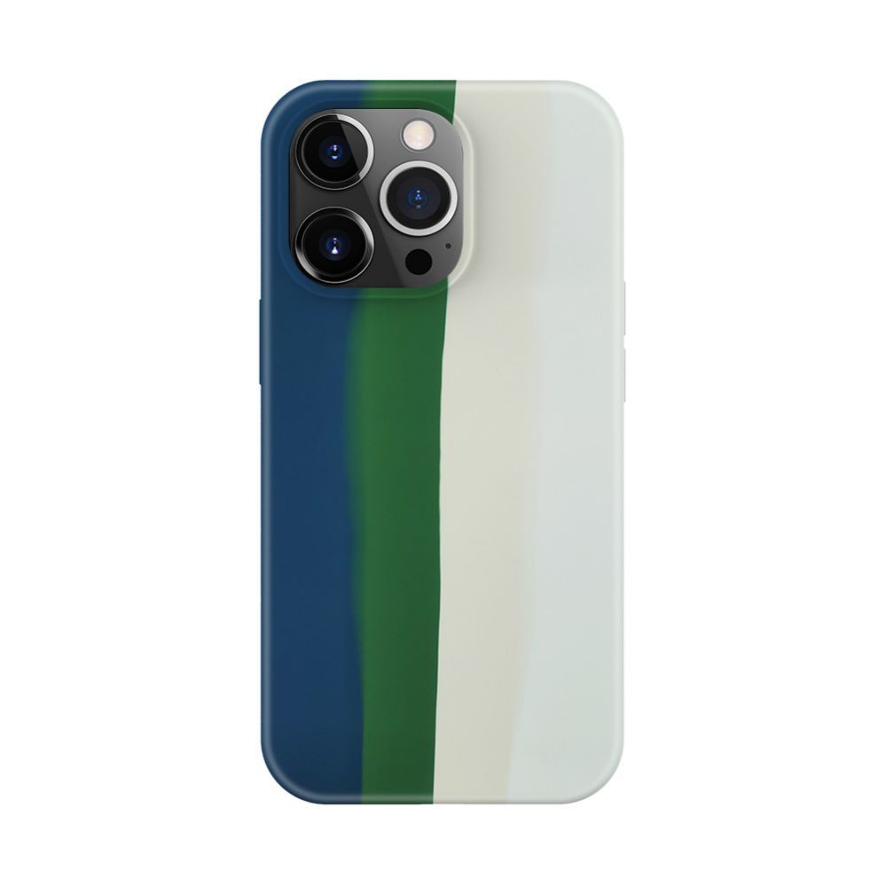 Back panel cover Evelatus Apple iPhone 14 Pro Max Silicone case Multi-Colored Green