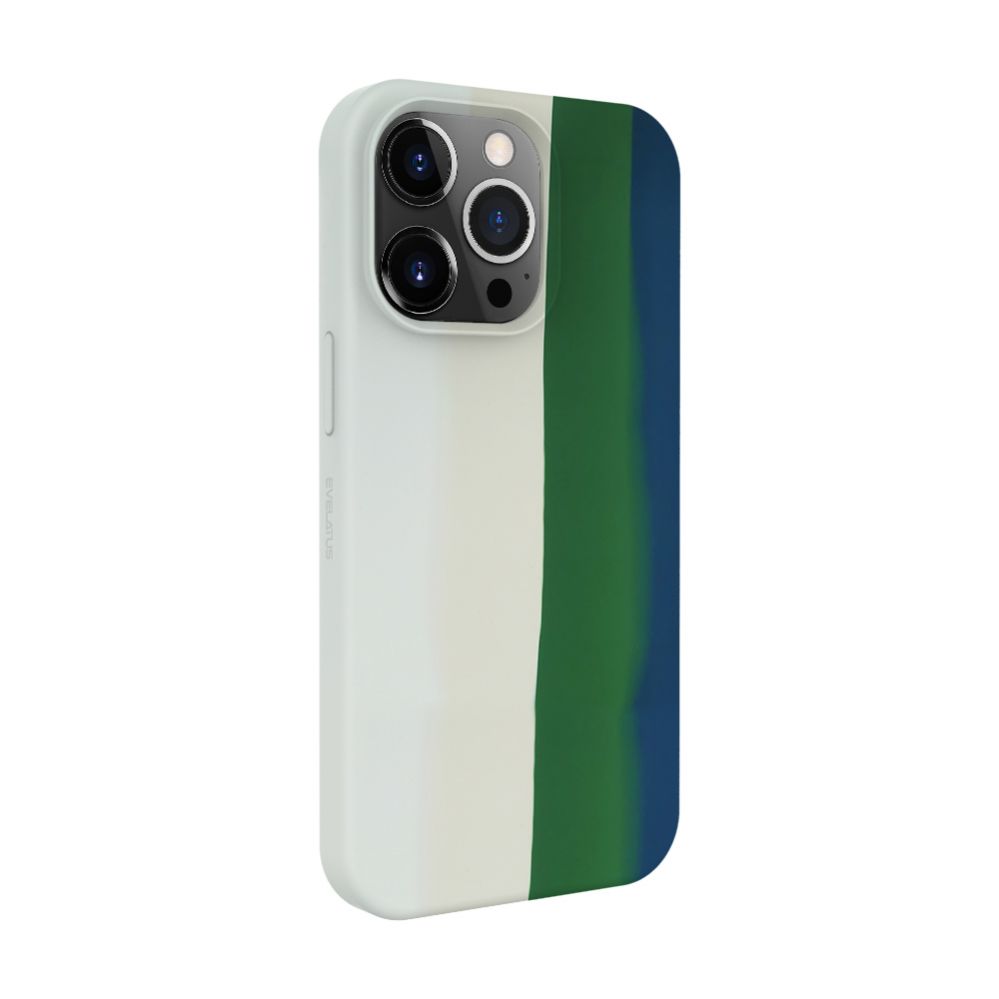 Back panel cover Evelatus Apple iPhone 14 Pro Max Silicone case Multi-Colored Green