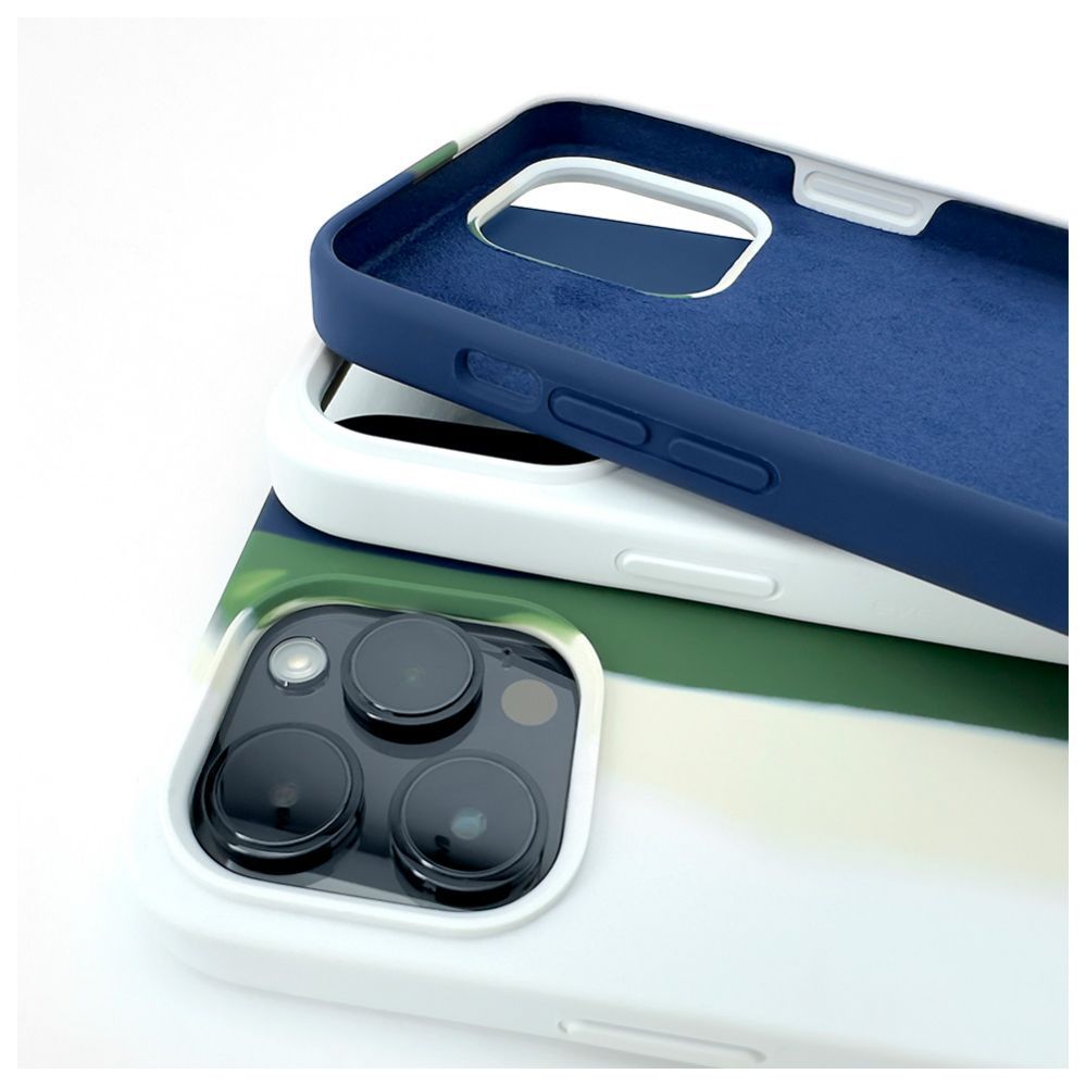 Back panel cover Evelatus Apple iPhone 14 Pro Max Silicone case Multi-Colored Green