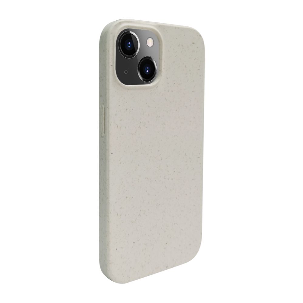 Back panel cover iLike Apple iPhone 13 Silicone plastic case Eco Print Design White