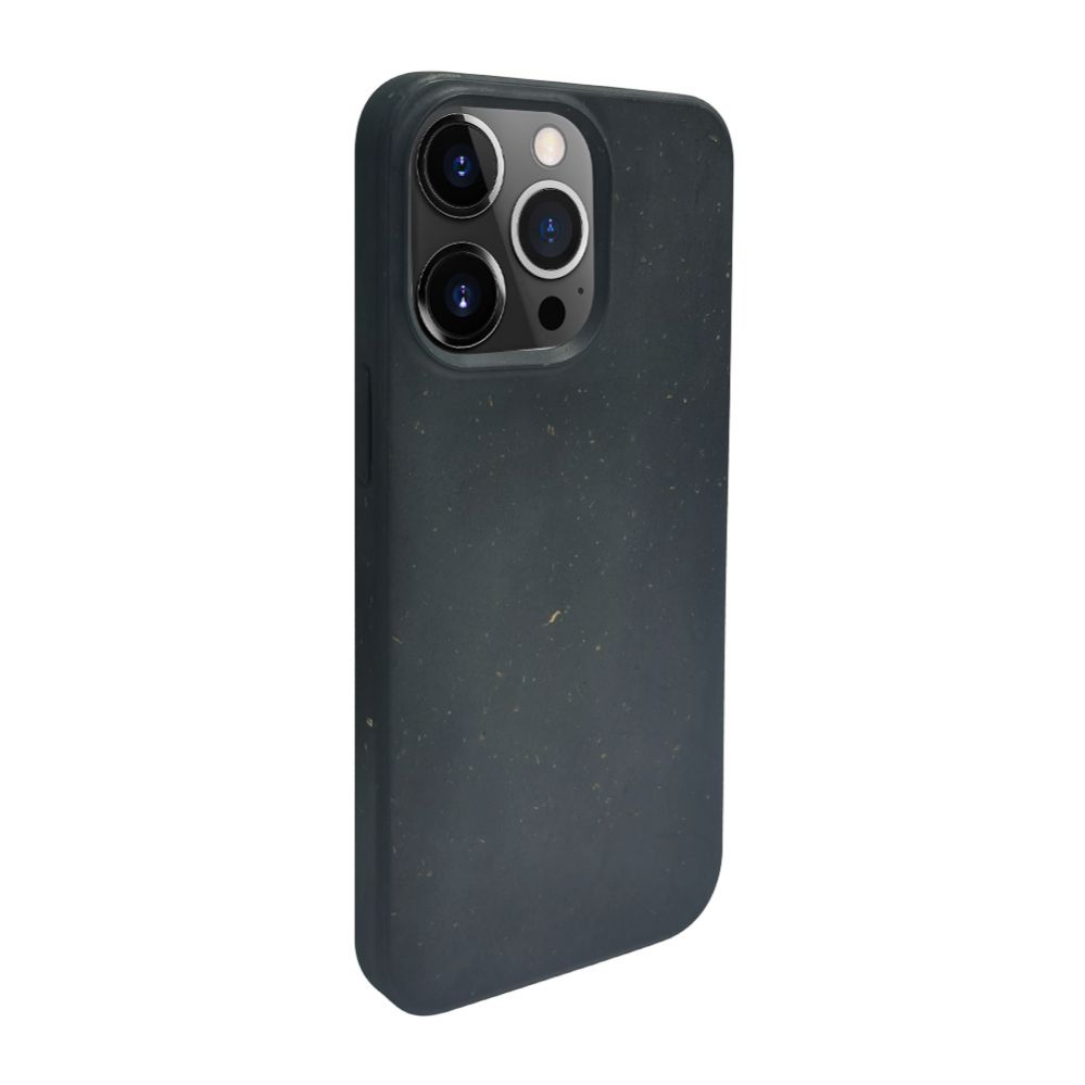 Back panel cover iLike Apple iPhone 13 Pro Max Silicone plastic case Eco Print Design Black