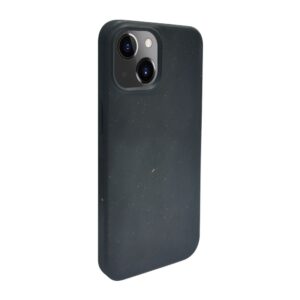 Nugarėlės dėklai iLike Apple iPhone 14 Silicone plastic case Eco Print Design Black