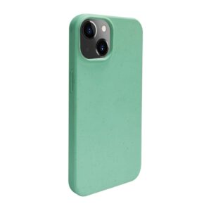 Aizmugurējais vāciņš iLike Apple iPhone 14 Silicone plastic case Eco Print Design Flower Green