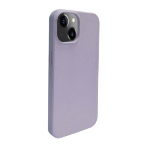 Aizmugurējais vāciņš iLike Apple iPhone 14 Silicone plastic case Eco Print Design Flower Purple