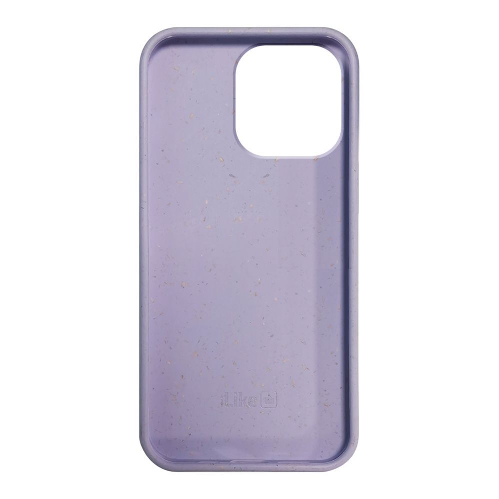 Back panel cover iLike Apple iPhone 14 Pro Max Silicone plastic case Eco Print Design Flower Purple