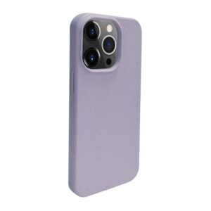 Aizmugurējais vāciņš iLike Apple iPhone 14 Pro Max Silicone plastic case Eco Print Design Flower Purple