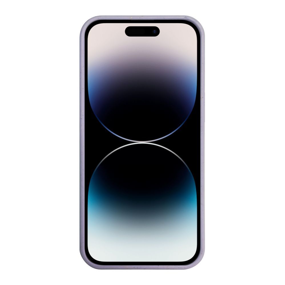 Back panel cover iLike Apple iPhone 14 Pro Max Silicone plastic case Eco Print Design Flower Purple