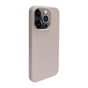 Aizmugurējais vāciņš iLike Apple iPhone 14 Pro Max Silicone plastic case Eco Print Design Beige