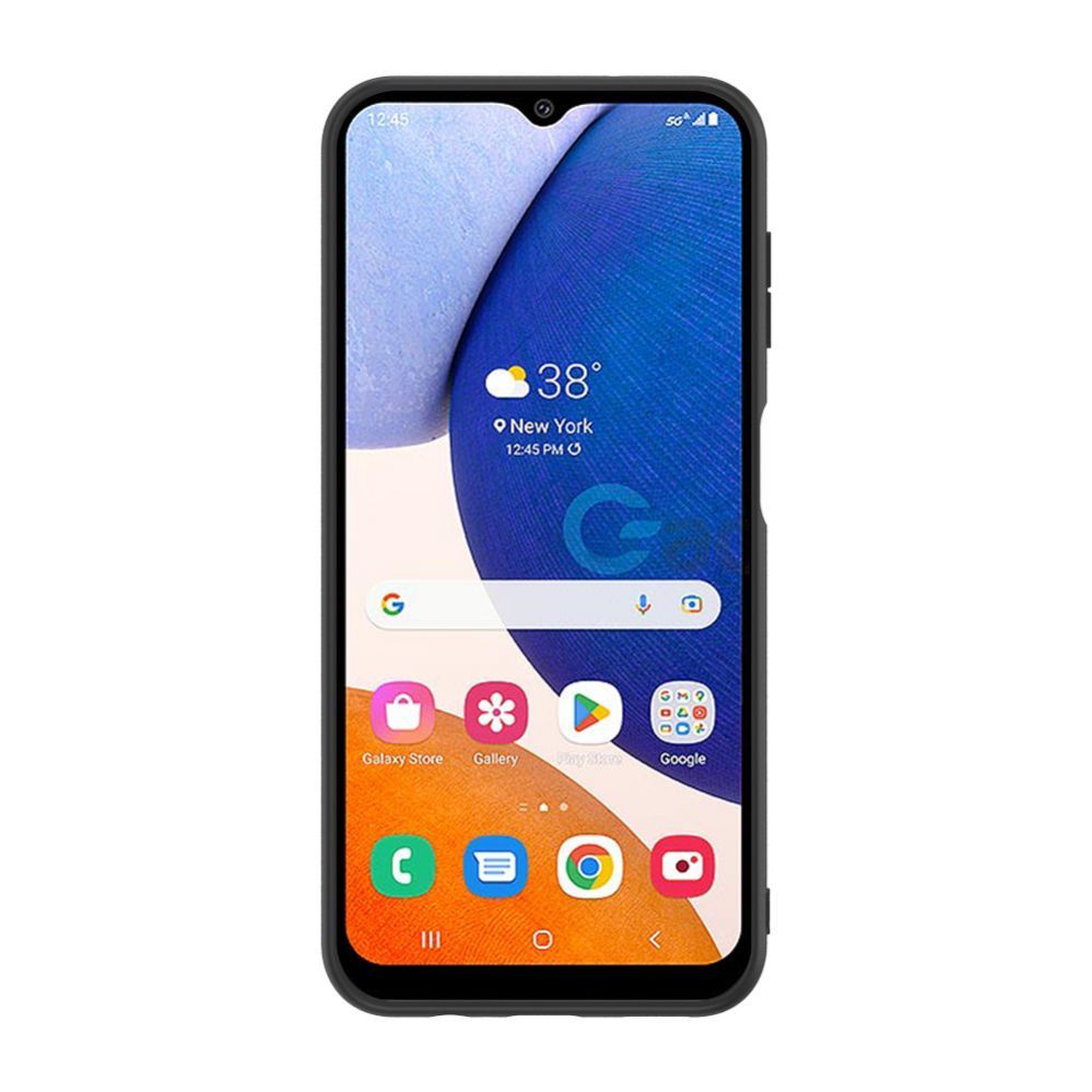 Tagakaaned iLike Samsung Galaxy A14 5G Plastic Leather Back Cover Black
