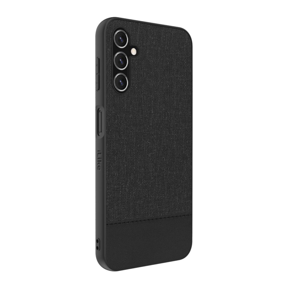 Tagakaaned iLike Samsung Galaxy A14 5G Plastic Leather Back Cover Black