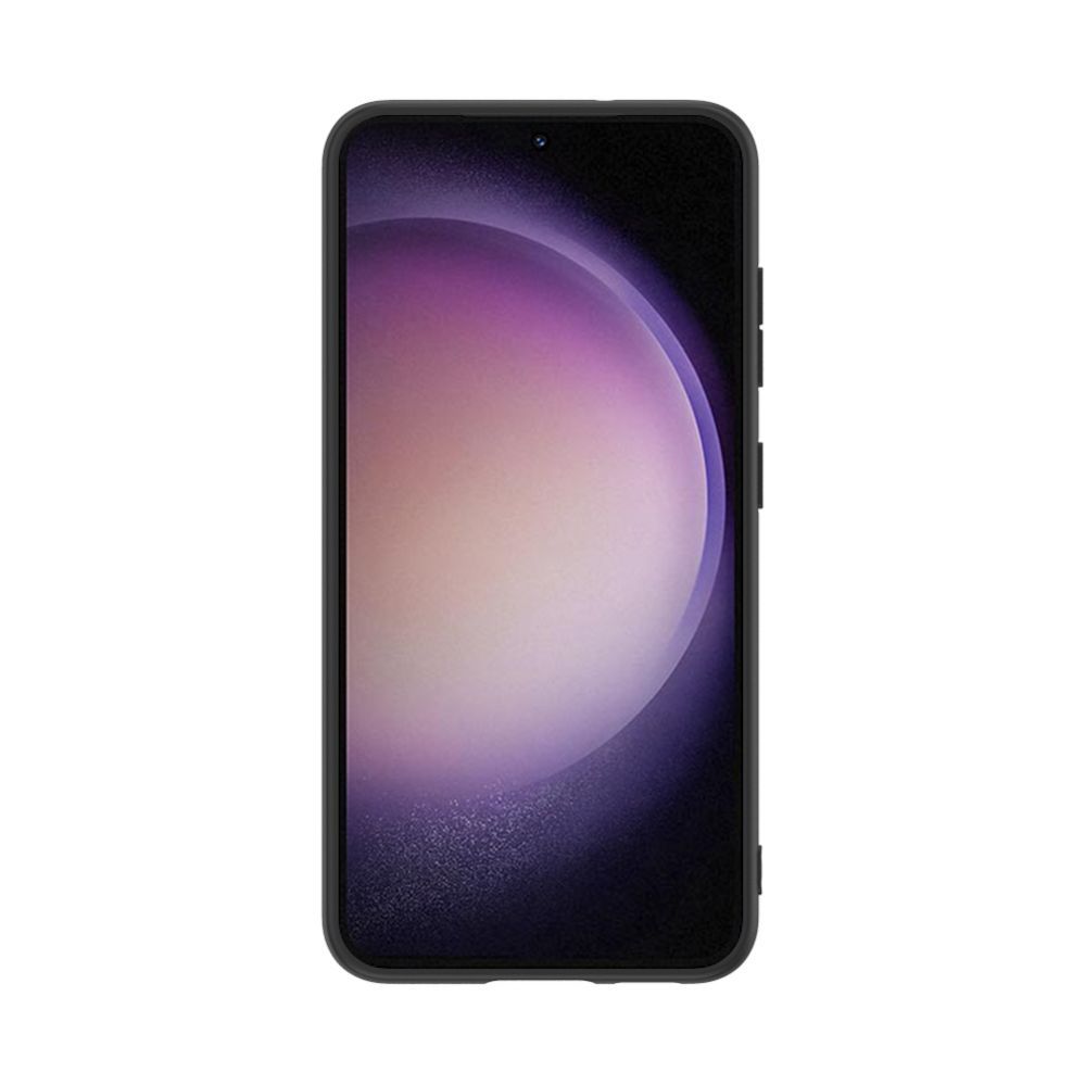 Back panel cover iLike Samsung Galaxy S23 Plastic Leather Back Cover Black