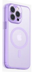 Nugarėlės dėklai Evelatus Apple iPhone 14 Pro Max Hybird Case Whith Magsafe and Camera Protection PC+TPU Purple