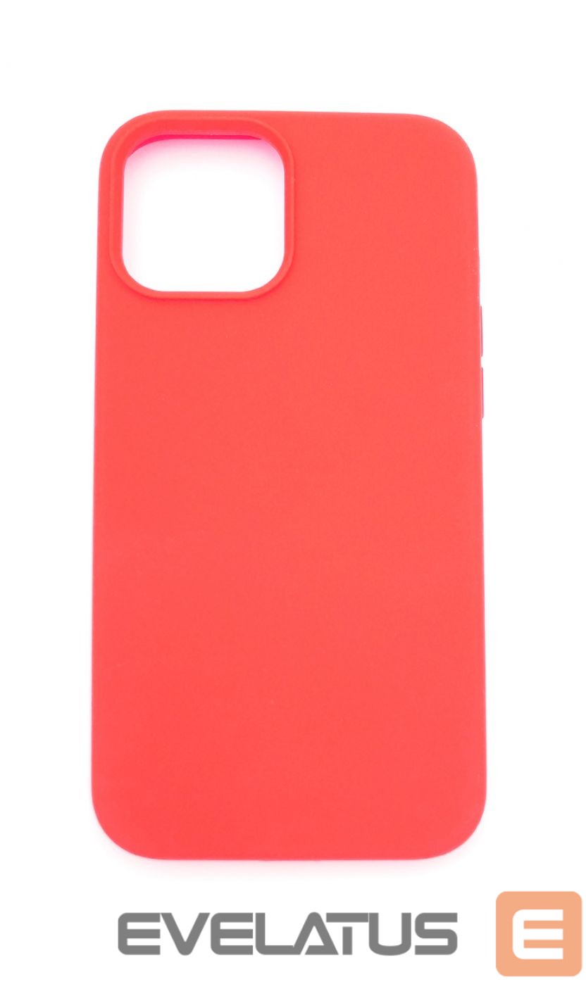 Back panel cover Evelatus Apple iPhone 12 mini Premium Soft Touch Silicone Case Bright Red