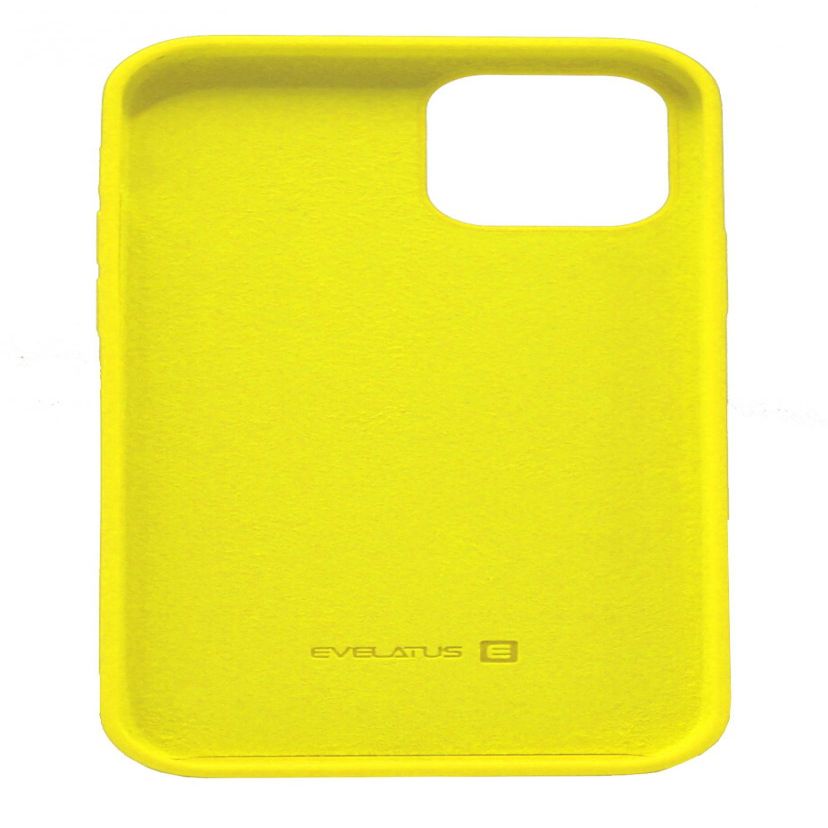 Tagakaaned Evelatus Apple iPhone 12/12 Pro Premium Soft Touch Silicone Case Lemon Yellow
