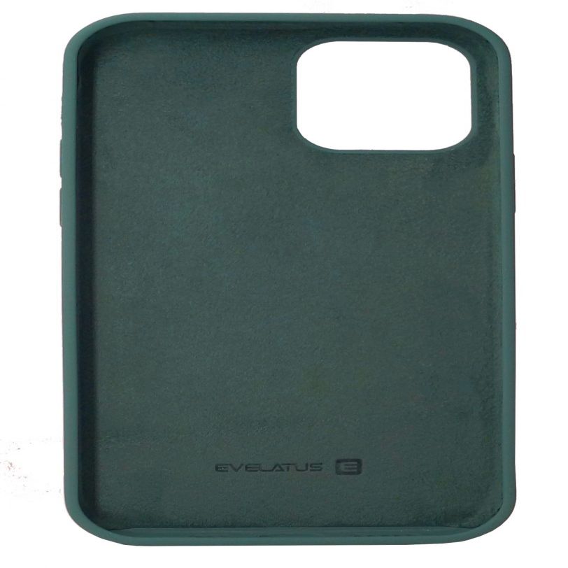 Back panel cover Evelatus Apple iPhone 12/12 Pro Premium Soft Touch Silicone Case Pine Green