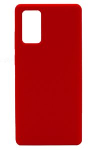 Back panel cover Evelatus Samsung Galaxy Note 20 Premium Soft Touch Silicone Case Red
