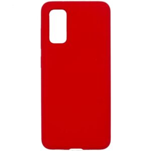 Back panel cover Evelatus Samsung Galaxy S20 Premium Soft Touch Silicone Case Red