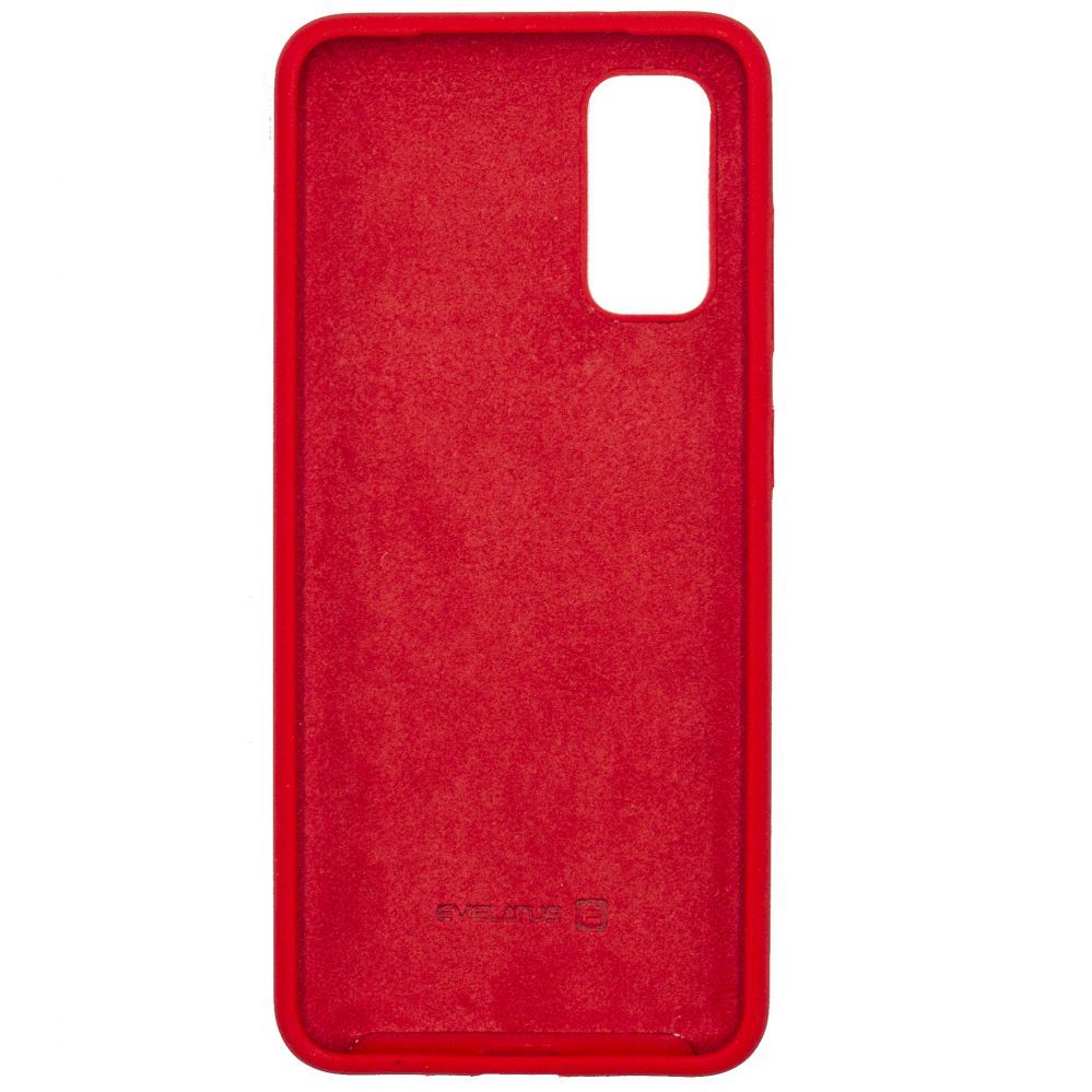Back panel cover Evelatus Samsung Galaxy S20 Premium Soft Touch Silicone Case Red