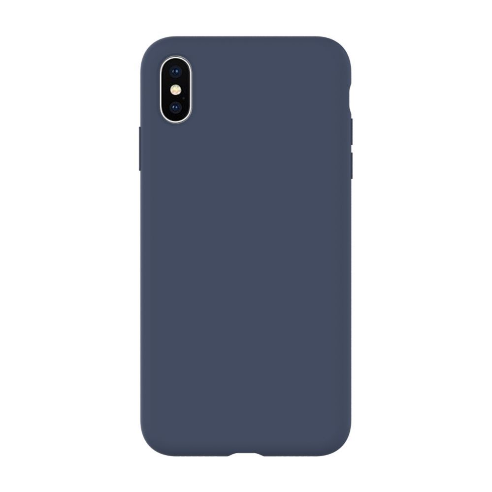 Back panel cover Evelatus Apple iPhone Xs Max Premium Soft Touch Silicone Case Midnight Blue