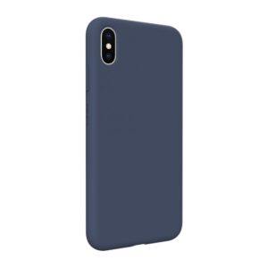 Back panel cover Evelatus Apple iPhone Xs Max Premium Soft Touch Silicone Case Midnight Blue