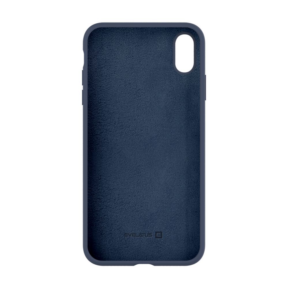 Back panel cover Evelatus Apple iPhone Xs Max Premium Soft Touch Silicone Case Midnight Blue