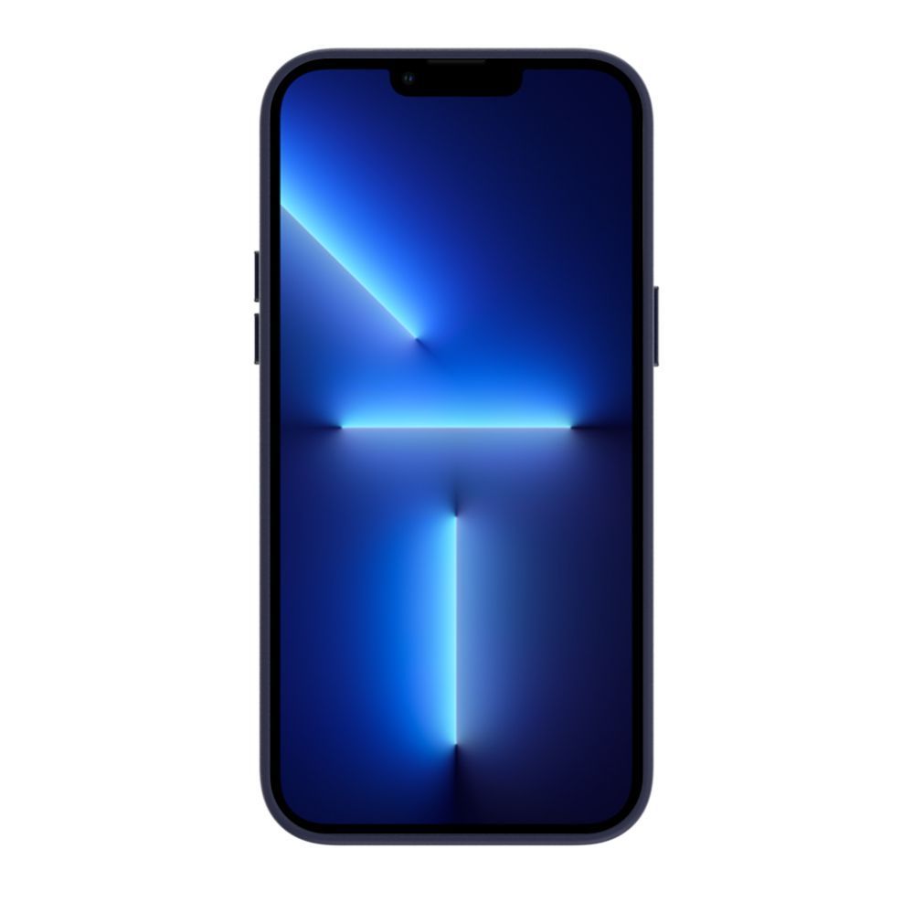 Back panel cover Evelatus Apple iPhone 13 Premium Magsafe Soft Touch Silicone Case Blue