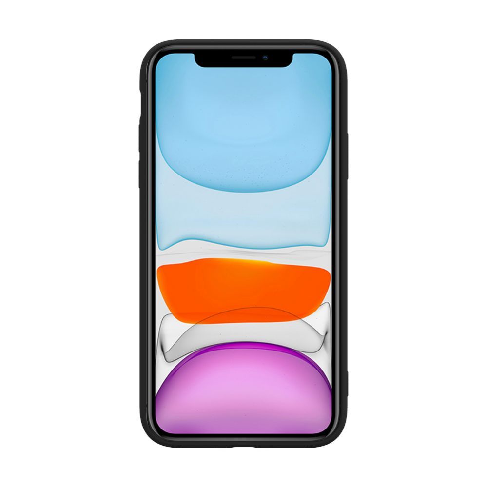 Back panel cover iLike Apple iPhone 11 Nano Silicone case Black