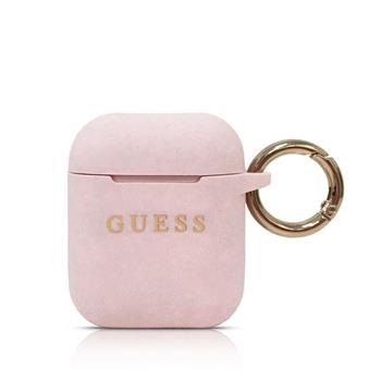 Maciņš austiņām Guess - AirPods Silicone Case Pink