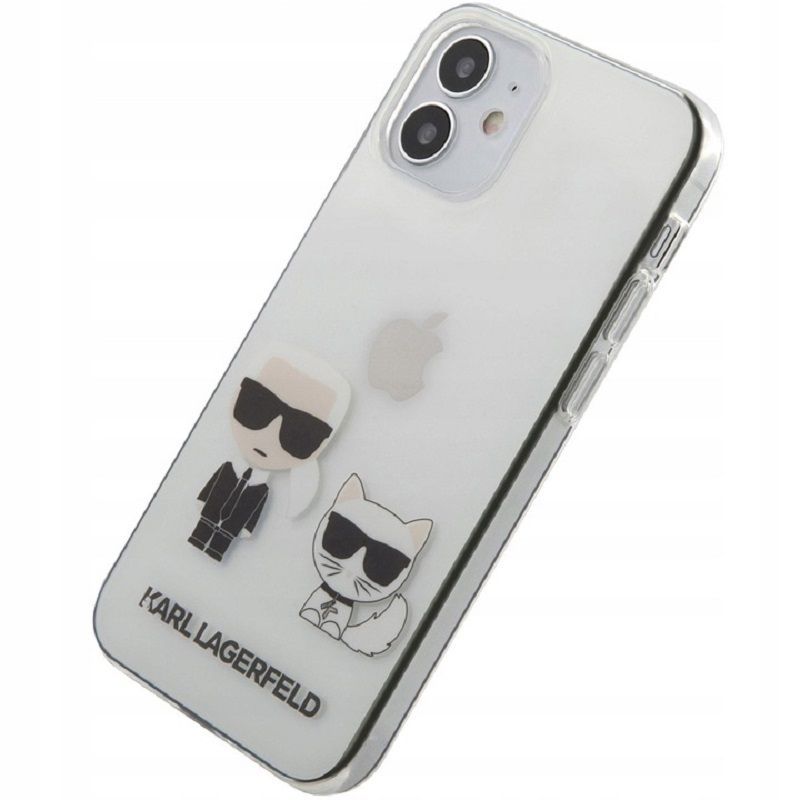 Tagakaaned Karl Lagerfeld Apple iPhone 12 mini 5.4'' PC/TPU Karl &Choupette Cover Transparent