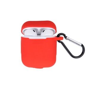 Maciņš austiņām GreenGo Apple AirPods Silicone Case with Hook Red