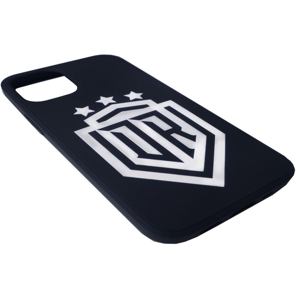 Back panel cover Evelatus iPhone 12 Pro Soft Touch Silicone Case DR Logo N1 White Black