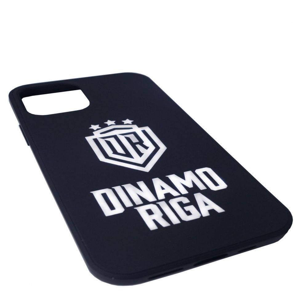 Back panel cover Evelatus iPhone 12 Pro Soft Touch Silicone Case DR Logo N4 White Black