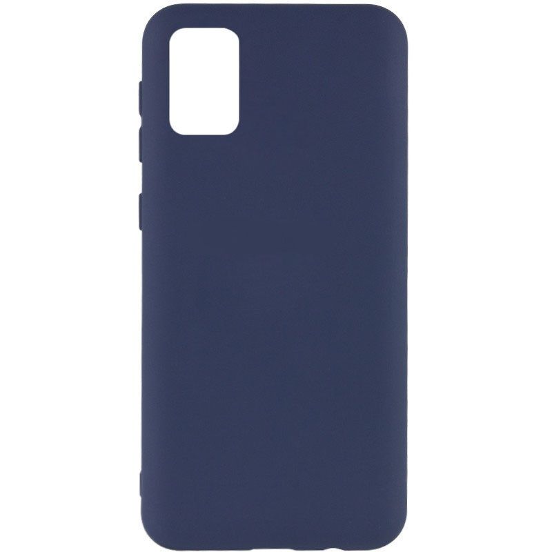 Back panel cover Evelatus Samsung Galaxy A02s Nano Silicone Case Soft Touch TPU Midnight Blue