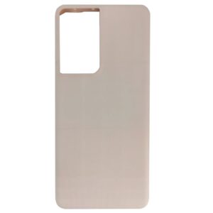 Back panel cover Evelatus Samsung Galaxy S21 Ultra Nano Silicone Case Soft Touch TPU Beige