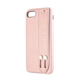 Nugarėlės dėklai Guess - iPhone 7/8/SE2020 Saffiano Strap Case Rose