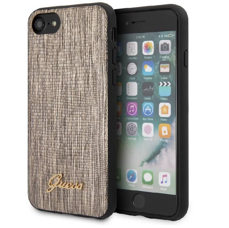 Back panel cover Guess Apple iPhone 7/8/SE2020 Lizard Cover Gold